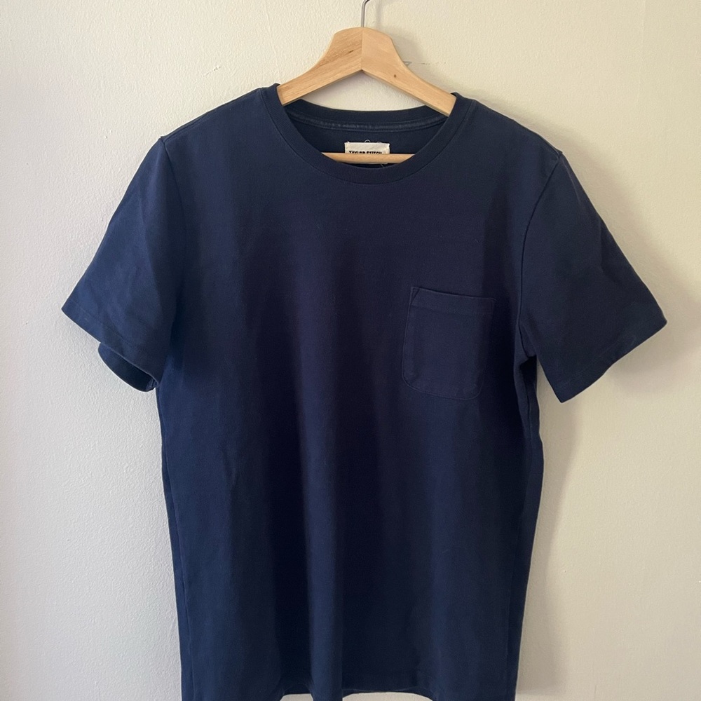 Taylor Stitch Heavy Bag Tee Medium Navy